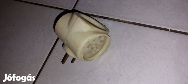 Retro szovjet gyártmányú konnektor elosztó, T elosztó