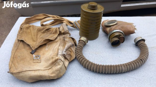 Retro szovjet katonai gáz álarc készlet táskával + szűrő