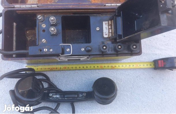 Retro szovjet katonai tábori telefon TBK 1958 ép állapot