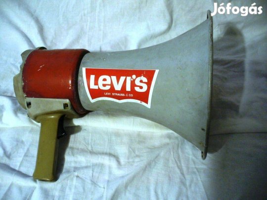 Retro szovjet orosz EM12 Elektromegafon kézi hangosbemondó megafon