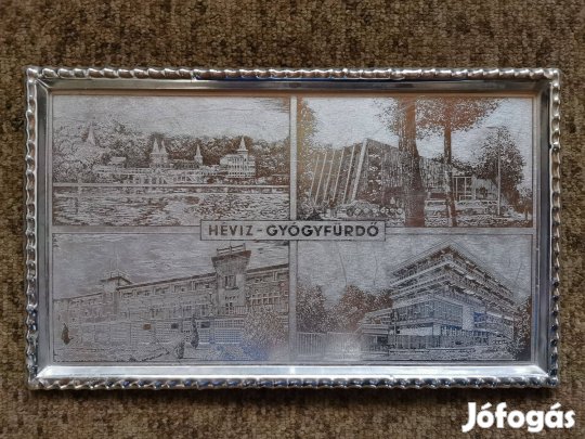 Retro tálca Hévízi Gyógyfürdő