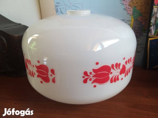 Retro tejüveg lámpabúra , üvegbúra