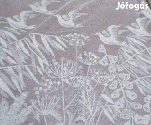 Retro textíl fehér csipke függöny