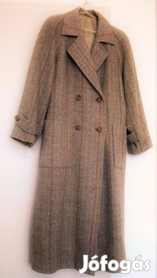 Retro tiszta gyapjú női kabát jó állapotban