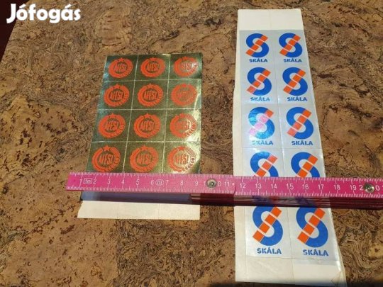 Retro többféle skála és áfész matrica darabra levonó trafikárú szocreá