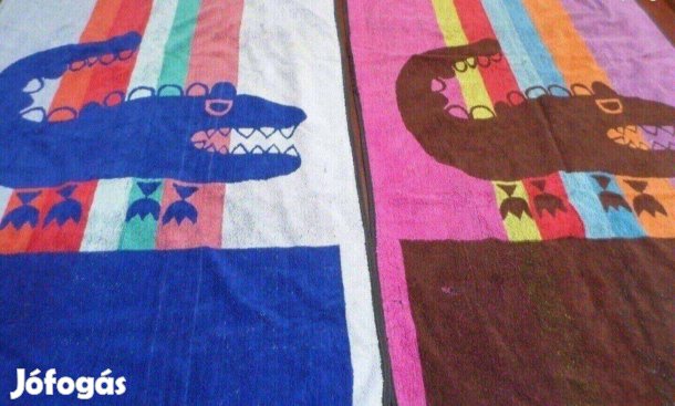 Retro törölköző frottír fűrdőlepedő újszerű