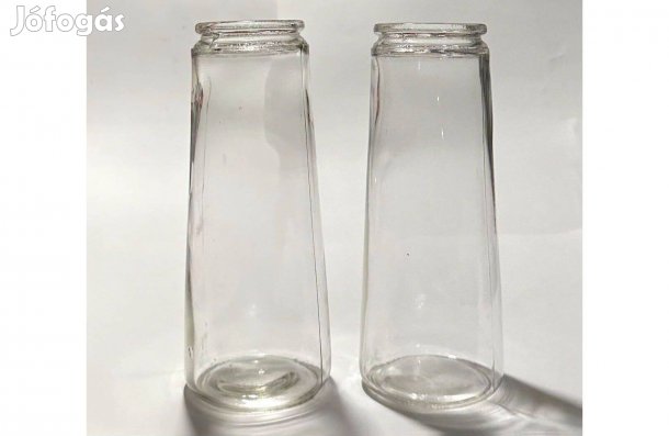 Retro trapéz befőttes üveg - 0,5 literes dekorációs célra