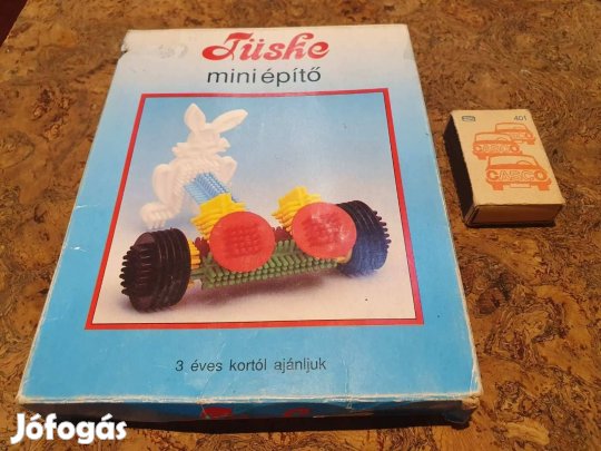 Retro tüske építőjáték társasjáték hiánytalan dobozában b5