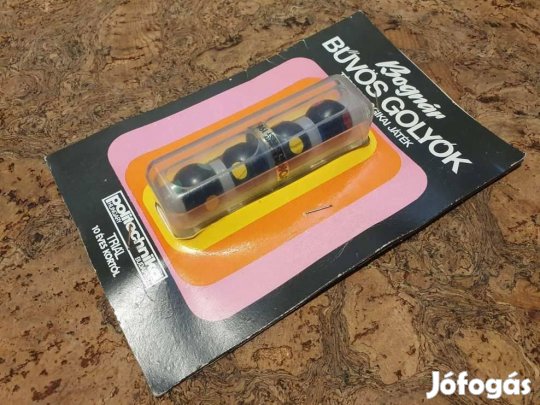 Retro új bűvös bognár golyók dobozában leírással logikai társasjáték