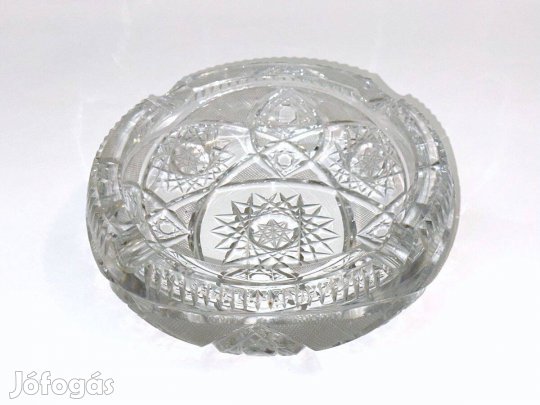 Retro üveg asztali hamutartó 2 kg