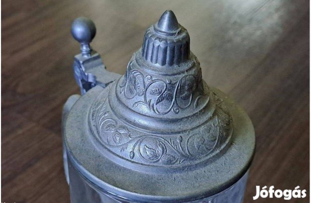 Retro üveg söröskorsó