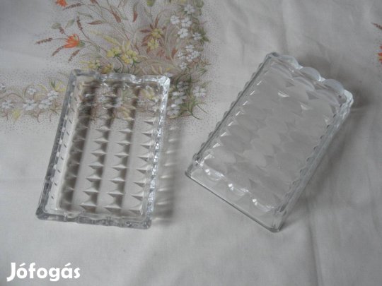 Retro üveg vajtartó