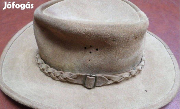 Retro vadász kalap bőrkalap