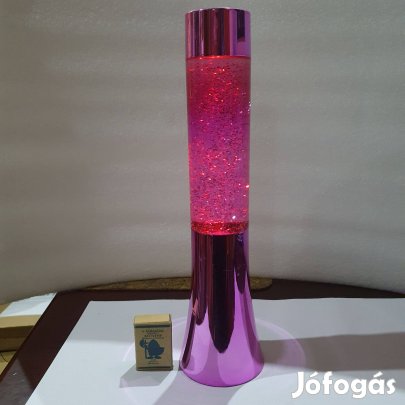 Retro varázslatos elemes glitteres színválós lávalámpa lakásdekoráció
