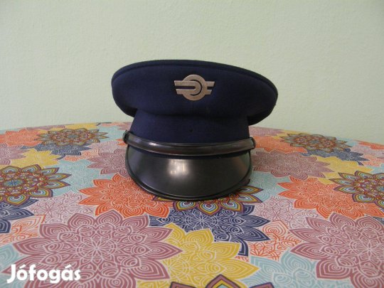 Retro vasutas tányérsapka