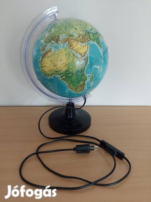Retro világító földgömb 