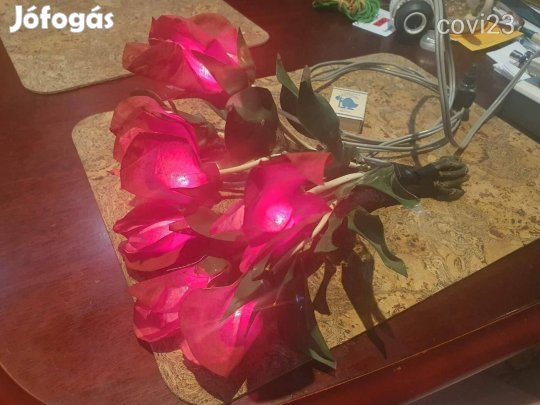 Retro virágcsokor különleges hangulatlámpa a régmúltból szocreál kádár