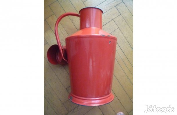 Retro zománcozott piros színű 7 literes vizeskanna tetővel