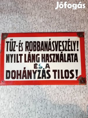 Retro zománcozott tábla