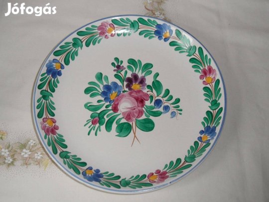 Retro zsűrizett porcelán falitányér