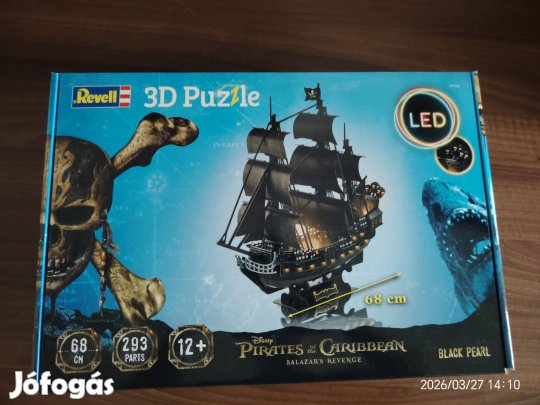 Revell 3D puzzle LED Karib tenger kalózai Black Pearl