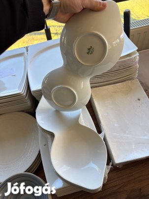 Revol dupla tálaló porcelán tál 14 db
