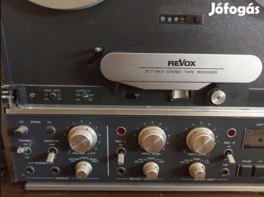Revox B77 Mk.II 4 sávos 2 sebességes magnó eladó