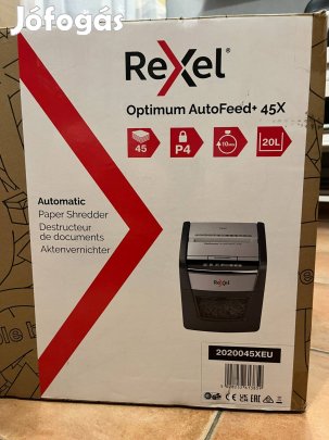 Rexel Optimum Autofeed 45X konfetti iratmegsemmisítő