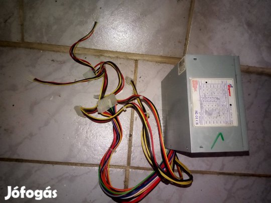 Rexpower PL-350 350W-os tápegység számítógépbe tesztelt, működő