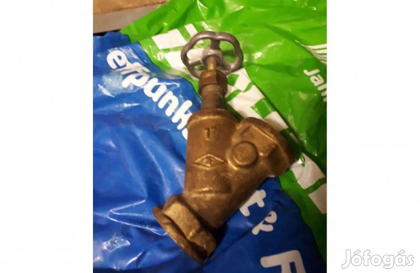 Réz 1" ferde szelep új eladó !