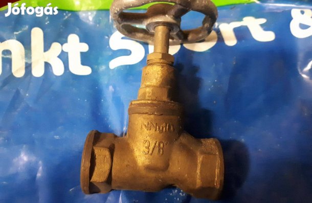 Réz 3/8" egyenes szelep új eladó !