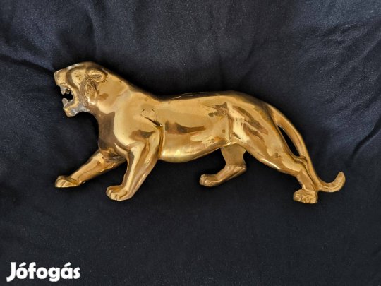 Réz Tigris dísztárgy , nehéz