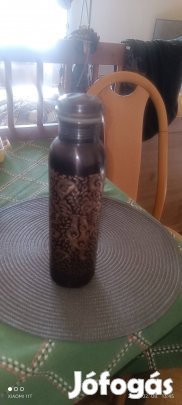 Réz Vintage stílusú dúsan díszített kulacs. Utánvét 