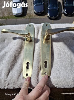 Réz ajtókilincs! Időtálló darab bármely enteriőrbe! Párban!
