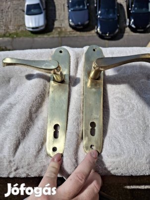 Réz ajtókilincs! Stílusos, időtálló kiegészítő enteriőrbe! Párban!