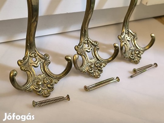 Réz akasztók, 3 db