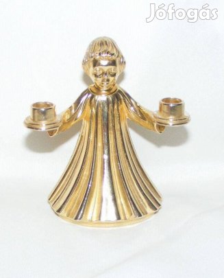 Réz angyal gyertyatartó
