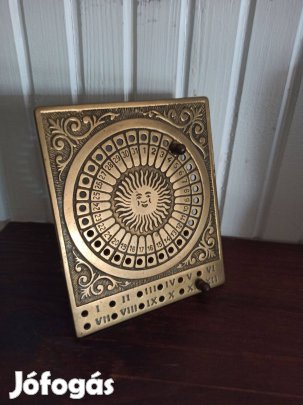 Réz asztali öröknaptár