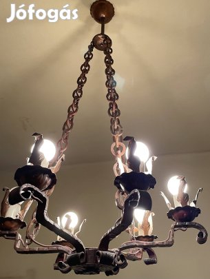 Réz csillár 6 - ágú 