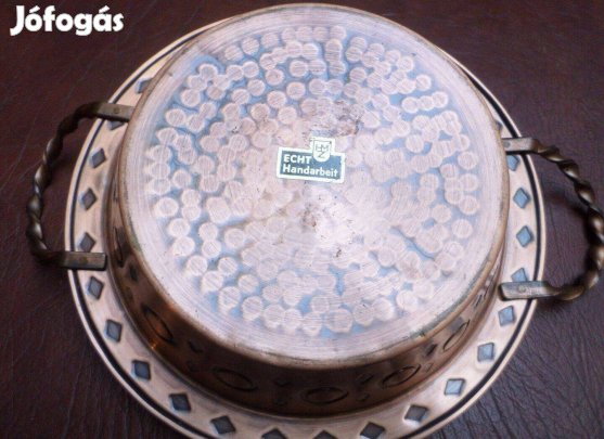 Réz edény lábas kézműves Új