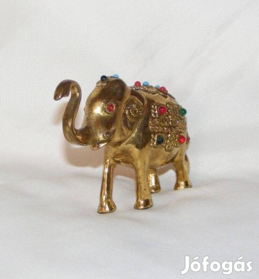Réz elefánt figura