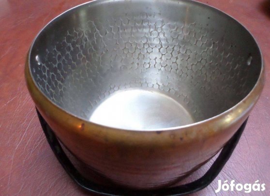 Réz fazék edény bogrács kézműves 4 L-es