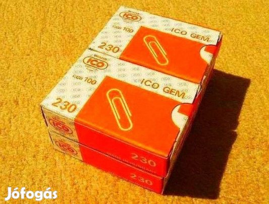 Réz gemkapocs ICO 28 mm - (100 db)