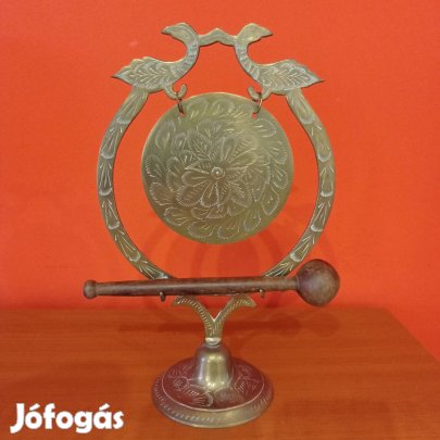 Réz gong, dísztárgy 