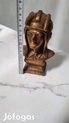 Réz harci katona dísztárgy