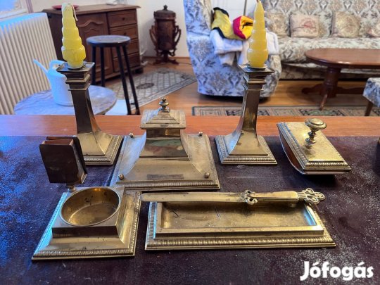 Réz íróasztal szett