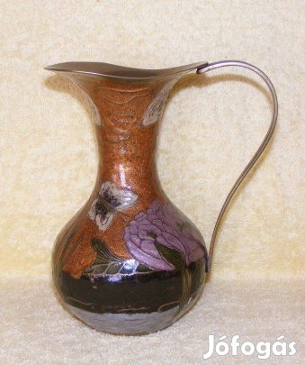 Réz kiöntő, kancsó tűzzománc