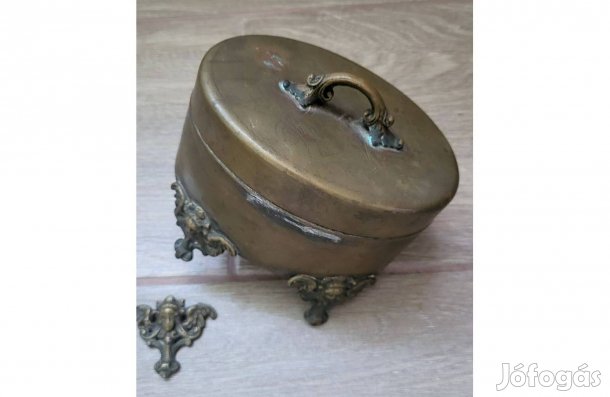 Réz ládika/ tartó