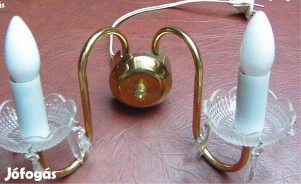 Réz lámpa kristály falilámpa Új