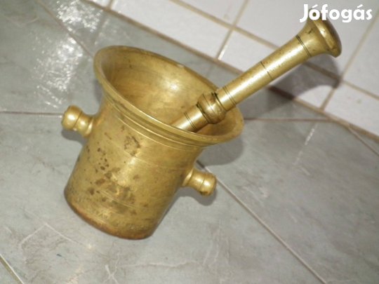 Réz mozsár rézmozsár törővel nr.3